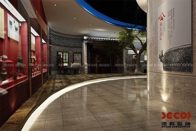 在企業(yè)展廳裝修中，如何利用流線型設(shè)計(jì)和空間分區(qū)？